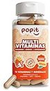 POP IT Multivitaminas y Minerales Completo - 120 Cápsulas, Cura 2 Meses - 15 Vitaminas Hombre y Vitaminas Mujer - Vegano - Multivitaminico con Vitamins A, B, C, D, Zinc y Magnesio