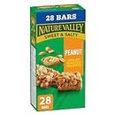 NATURE VALLEY - VALUE PACK SIZE - Peanut Butter Chewy Nut Granola Bars, Pack of 28 Bars, 980 grams, Made with Whole Grains, No Artificial Colours, No Artificial Flavours, Loaded with Roasted Peanuts