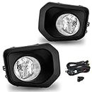 Driving Fog Lights Lamps Assembly Kit for 2016-2021 Toyota Tacoma Fog Light Replacement with H16 12V 19W Halogen Bulbs Switch and Wiring Kit(Fits SR,SR5 Model Only)RAPOOSANS-1 Set
