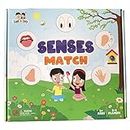 Zayn & Zoey Senses Match Board Game With Spinner, Matching Board Game, Childrens Early Learning Educational Game (Ages 3 To 6 Years)