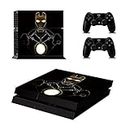 Elton Iron ManTheme Skin Sticker Cover for PS4 Console and Controllers