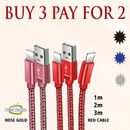 Heavy Duty USB Charger Sync Wire Cable Lead for iPhone 11 XR XS 8 7 6s iPad AIR
