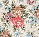 AS4HOME - Möbelfolie Blumen Romantic Rosen - 45 cm x 200 cm selbstklebende Folie - Dekorfolie Schrankfolie