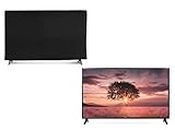 Dorca Dust Care Television Cover for LG 32 inch WebOS TV 32LQ576BPSA 2022 Model-Black