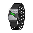 COOSPO Heart Rate Monitor Armband HW807, Bluetooth 5.0 ANT+ HRM with HR Zone LED Indicator, Tracking Heartbeat HRV for Fitness Training, Work with Peloton/Polar/Wahoo/Strava/Zwift/DDP Yoga