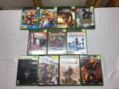 Lot of 10 Microsoft XBOX & 1 XBOX 360 Used Video Games
