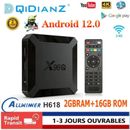 Box TV 4K Smart Boitier X96Q ANDROID 12 IPTV Ultra HD WiFi 2GB 16GB Multimédia