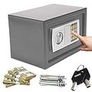 Large 8.5 Litre (34cm x 20cm x 20cm) Electronic Safe, Cash Box, Home Safe, Lock Box, Digital Safe, Money Safe Box, Steel Security Box, For Office or Home Use, Wall or Floor Mounted