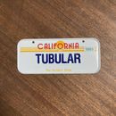 Tubular California 4.75x2in Vintage Metal Mini Bike Souvenir License Plate
