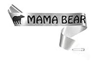 Mama Bear Baby Shower Sash for Mommy to Be Rhinestone Safety Pin by Amy's Bubbling Boutique