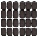 Unique Sports Athletic Performance Team Pack of 24 Wristbands (12 Pair), Black