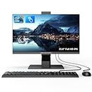 Computer All-in-One Core i7 (fino a 3.8GHz) 23.8 pollici FHD Touch Screen All-in-One PC Win11 Pro 8GB RAM 512 GB SSD Pop-up Webcam, Dual Band WiFi Blutooth.