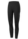 Willit Girls Horse Riding Pants Tights Kids Equestrian Breeches Knee-Patch Youth Schooling Tights Zipper Pockets Black M