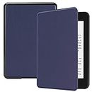 Robustrion Ultra Slim Smart Flip Case Cover for All New Amazon Kindle Paperwhite 10th Generation - Navy