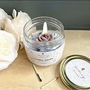 ReStory Scented Floral Waves Jar Candle - Aromatherapy Candle - Home Decor - Gifting - Aesthetic Decor - Gifting Candles - Burn Time 20 Hours