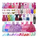 35pcs Items For Barbie- Doll Clothes Set Accessories Dresses Shoes Swimwear Set♡