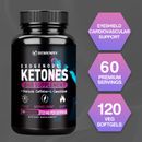Exogenous Ketones -Weight Loss,Fat Burner, Appetite Suppressant -Keto BHB 120pcs