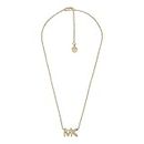 Michael Kors Gold-Tone Necklace for Women; Necklaces for Women; Jewelry for Women, Length: 406MM+50MM, Width: 16MM, Height: 9MM, Brass, Cubic Zirconia