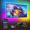 Govee TV LED Backlight, 3.8M RGBIC LED Strip Light for 55-70 inch TVs, Smart TV Lights with Bluetooth and Wi-Fi Control, Works with Alexa & Google Assistant, Music Sync, 99+ Scene Modes