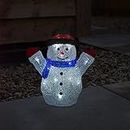 Marco Paul Christmas InLit Frosty The Snowman Acrílico LED Decoración de Navidad para interiores y exteriores Decoración de jardín Decoración festiva Iluminación Figura preiluminada Estatua novedosa