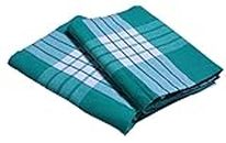 THARUNSHA ELITE 100% Cotton Hospital Bedsheet/Hospital Blanket/Hotel Bedsheet/Home use Single Size Blanket - (60 inch 90 inch) Green Set of 2