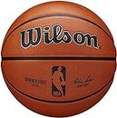 Wilson Pallone da Basket NBA AUTHENTIC SERIES OUTDOOR SZ7, Utilizzo Outdoor, Gomma Tackskin, Misura 7, Marrone