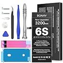 [3200mAh] Battery for iPhone 6S (2022 New Version), BOANV Ultra High Capacity iPhone 6S Battery Replacement 0 Cycle Battery with Professional Replacement Tool Kits