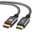 Twozoh Cable HDMI 4K 1M, Cable HDMI 2.0 Trenzado de Nailon de Alta Velocidad 4K@60Hz a 18Gbps Compatible con PS5, PS3, PS4, PC, proyector, 4K UHD TV/HDTV, Xbox
