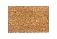 tappetino antiscivolo in cocco - zerbino antibatterico per aree esterne coperte - fibra naturale sostenibile - 100% cocco - 40x60 cm - natura