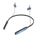 AmazonBasics Bluetooth 5.0 Neckband with Magnetic Earbuds | Up to 30 Hours Playtime | Voice Assistant | Dual Pairing | IPX6 Rated (Blue+Black)