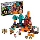 LEGO 21168 Minecraft The Warped Forest Nether Playset with Huntress, Piglin and Hoglin, Toys for Kids 8 + Years Old