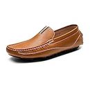 Bruno Marc Men's Tan Driving Moccasins Loafers Slip on Loafer Shoes Size 13 BM-Pepe-2