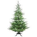 Noma Nordman, albero di Natale profumato all'abete, rami incernierati, supporto girevole in metallo, diffusore di profumo di pino e fragranza inclusi, per uso interno, verde, 2,1 m, 50 ml