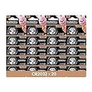Duracell CR2032 3V Lithium Coin Battery, 20 pcs, 2032 Coin Button Cell Battery, DL2032