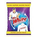 MR WHITE Detergent Powder 10 Kg, Super Saver Pack|Whiteness Boosters Gives Ultimate Whiteness|No Bleach Formula Keeps Coloured Clothes Bright And Safe|For Bucket Wash & Top Load Washing Machines