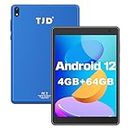 Android 12 Tablet 7.5 inch, Tablets Computer 64GB Storage 512GB Expandable, Quad-Core Processor, PS FHD 1440x1080 Resolution Display, Google GMS Certified Smart Tablet/WiFi (Blue)