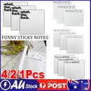 Funny Post-it Notes Snarky Novelty Office Supplies Funny Rude Desk Accessories