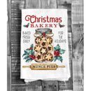 The Holiday Aisle® Christmas Bakery Cookies Mince Pie Flour Sack Tea Towel Cotton in Brown | 27 H x 27 W in | Wayfair