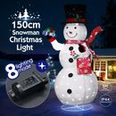 Snowman Christmas Light 150cm 3D Xmas Figure 200 LED String Fairy Decor Lighted