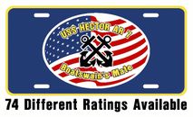 Placa de matrícula de clasificación 7 USS HECTOR AR Marina de los Estados Unidos USN militar PO3