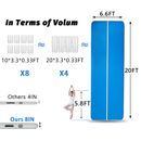 20X6.6Ft  Air GYM Track Floor Home Gymnastics Tumbling Mat Inflatable Training