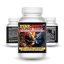 Fire-Rect - Male Enlargement - All Natural Stamina Support - Last Longer - Increase Size Up to 4.5 Inch, Strength & Stamina in 45 Days - Improve Energy Level - Optimize Vitality - 90 Tablets
