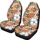 Belidome Funda de asiento de coche floral hippie para asientos delanteros, fundas de asiento automotriz para mujeres y hombres