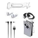 DRAGON SLAY VR2 Stand and Charge Accessories Kit for PSVR 2 | with VR Headset Bracket, Controller Hanger Hooks and Fast Charge Cable for PlayStation 5 PS5 VR2