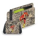 Head Case Designs Officially Licensed The Flash DC Comics Character Collage Comic Book Art Vinyl Sticker Gaming Skin Decal Cover Compatible with Nintendo Switch OLED Bundle