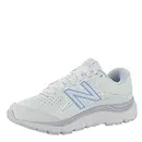 New Balance Women's 840 V3 Walking Shoe, White/Silent Grey, 9 Wide