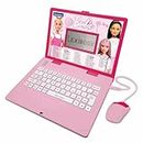 Lexibook Barbie, Laptop educativo e bilingue in Inglese/Italiano, Giocattolo per Bambini con 124 attività per Imparare, Giochi e Musica, Rosa, Colore, JC598BBi5