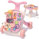 3 in 1 Baby Walker and Activity Center for Baby Girl,Toddler, Learning to Walk, 