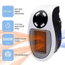 Mini Electric Heater Portable Heater Remote Control Electric Flame Heater Househ