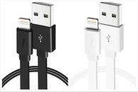 Cable USB Lightning certificado Apple MFi cable plano cable cargador iPhone 2,4 3 pies